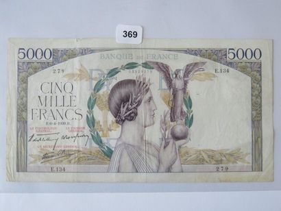 Billet - France - 5000 Francs Victoire type...