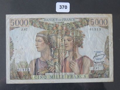 Billets - France - Lot de 2 x 5000 Francs...