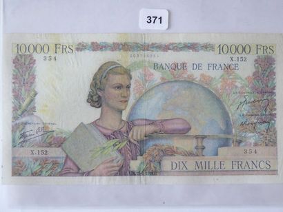 Billet - France - 10 000 Francs Génie français...