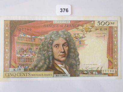 Billet - France - 500 Nouveaux Francs Molière...