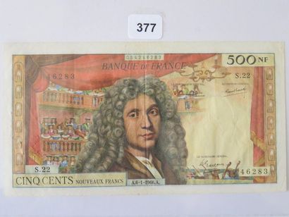 Billet - France - 500 Nouveaux Francs Molière...