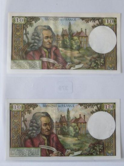 Billets - France - Paire de 2 x 10 Francs...
