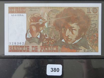 Billets - France - Lot de 4 x 10 Francs Berlioz,...