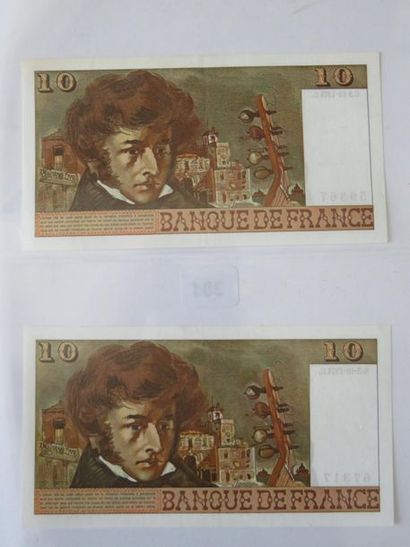 Billets - France - Paire de 2 x 10 Francs...