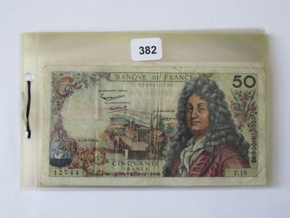 Billets - France - Lot de 7 x 50 Francs Racine,...