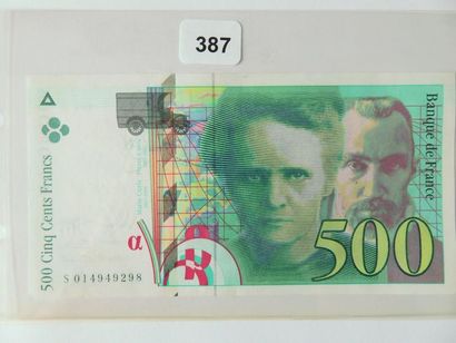 Billet - France - 500 Francs Pierre et Marie...
