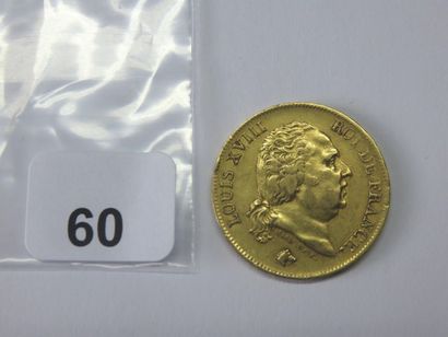 Monnaie or - 40 Francs Louis XVIII 1818 W...