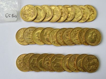 Monnaies or - Suisse - Lot de 2 x 20 Francs...