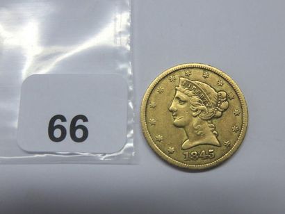 Monnaie or - USA - 5 Dollars Liberty tête...