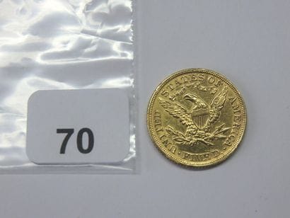 Monnaie or - USA - 5 Dollars Liberty 1893...