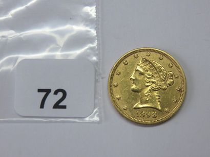 Monnaie or - USA - 5 Dollars Liberty 1898...