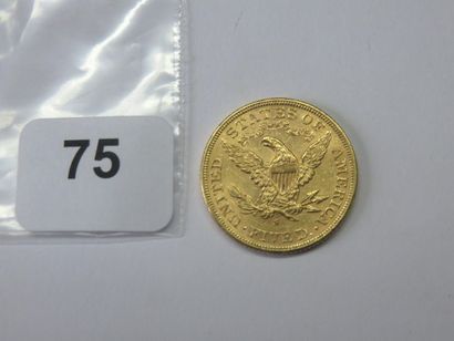 Monnaie or - USA - 5 Dollars Liberty 1905...