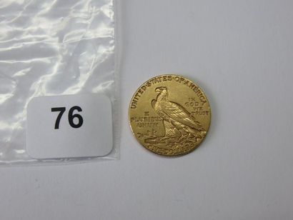 Monnaie or - USA - 5 Dollars Tête d'indien...