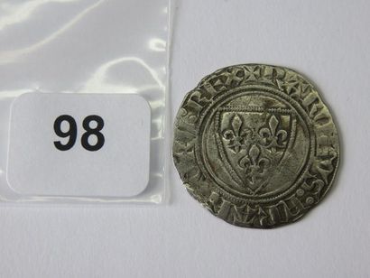 Monnaie Royale - Charles VI - Blanc dit 