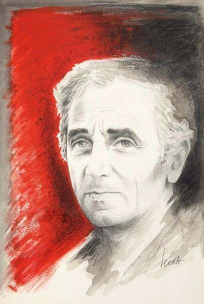 Daniel SCIORA 

Portrait de Charles Aznavour,...
