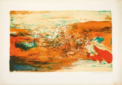 ZAO WOU-KI

73 - I (composition orange et...