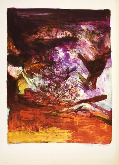 ZAO WOU-KI

73 - II (composition rouge et...