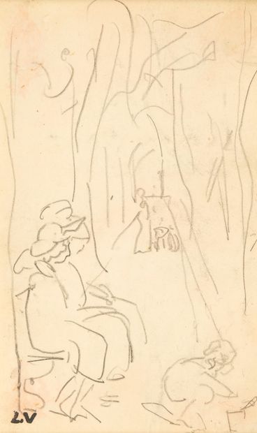 Louis VALTAT (1869-1952)

Two women and child...