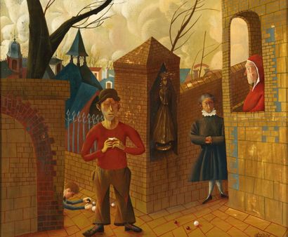 Claude VERLINDE (1927-2020)

Cigarette man

Oil...