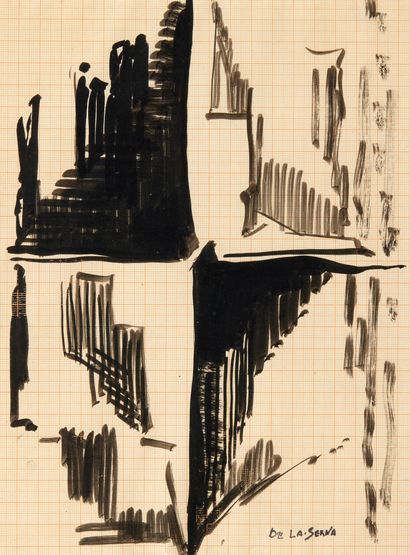 Ismaël de la SERNA (1898-1968)

Buildings.

Ink...
