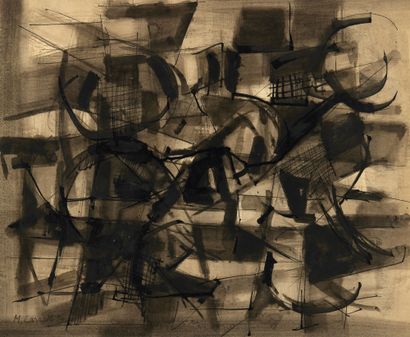 Michel CARRADE (1923)

Composition, 1954.

Ink...