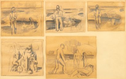 Keith VAUGHAN (1912-1977)

Characters. 

Five...
