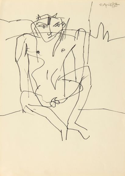 Keith VAUGHAN (1912-1977)

Seated Man, 1975.

Pencil...