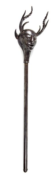 Mace in the shape of a devil's head

in chased...