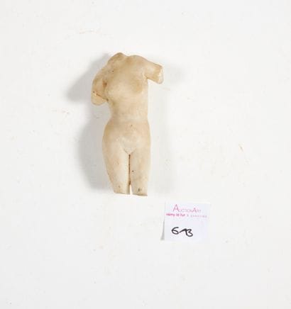 Torse féminin de Vénus. 

Marbre blanc.

Dans...