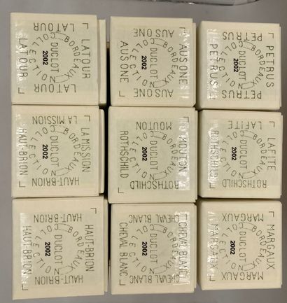 9 bouteilles dans une Caisse Duclot Collection:...