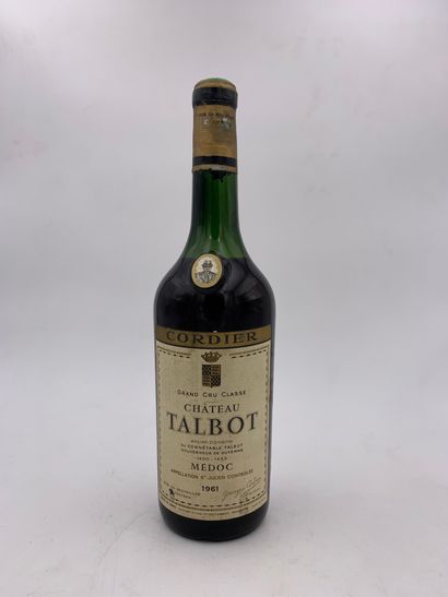 1 bouteille

Château Talbot 1961 Médoc, niveau...