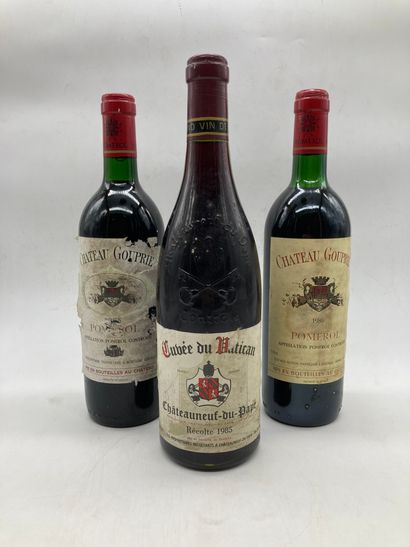 3 bouteilles

1 bouteille : Châteauneuf du...
