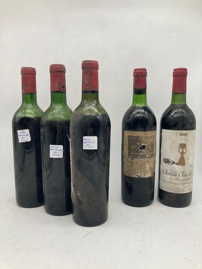 5 bouteilles

1 bouteille : Château Duhart...