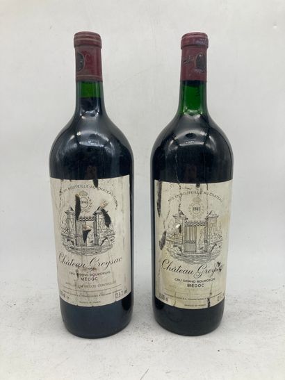 2 magnums

1 magnum : Château Greysac 1985...