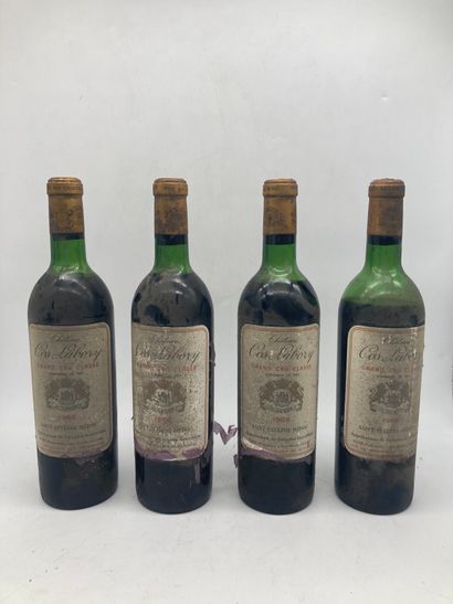 4 bouteilles

Château Cos Labory 1966 Saint...