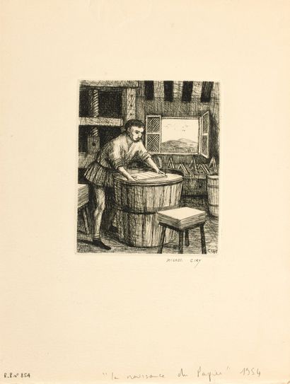 CIRY Michel

La naissance du papier, 1954

Pointe...
