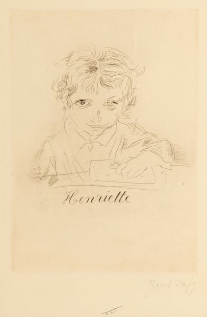 DUFY Raoul

Henriette

Eau forte 

Signée...
