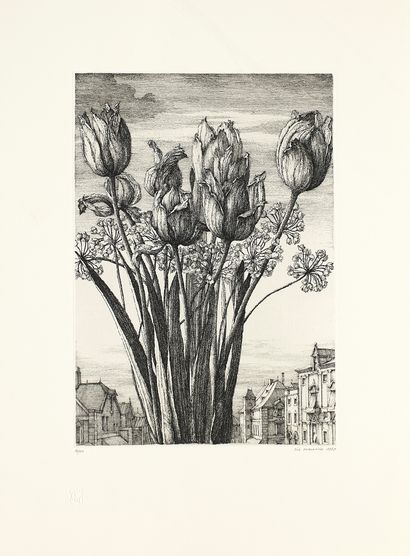 DESMAZIERES Erik

Tulips and roofs of Paris,...