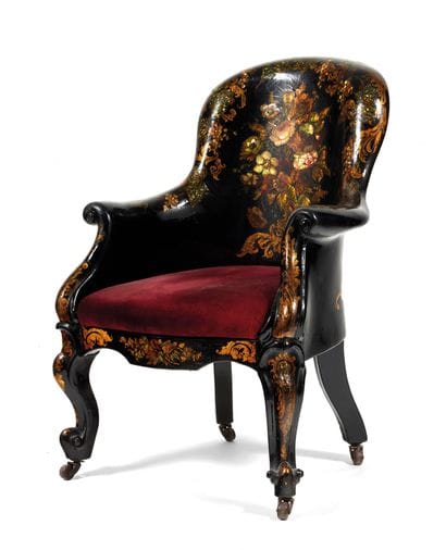 Grand fauteuil 

à dossier gondole renversé...