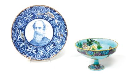 Théodore DECK (1823-1891)

Coupe sur piédouche...