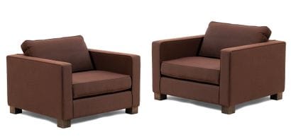 Pair of armchairs sofas Christian Liaigre...