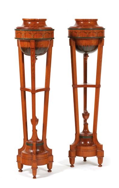 Pair of stools
in the shape of an Athenian...