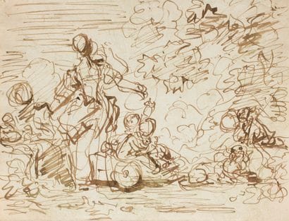 Attribué à Jean-Honoré FRAGONARD (1732-1806)
Esquisse...