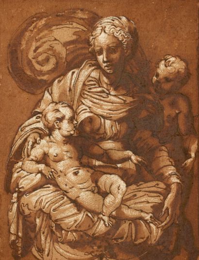 Ecole italienne de la fin du XVIème siècle
Vierge...