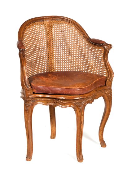 Armchair 
Natural wood desk armchair with...
