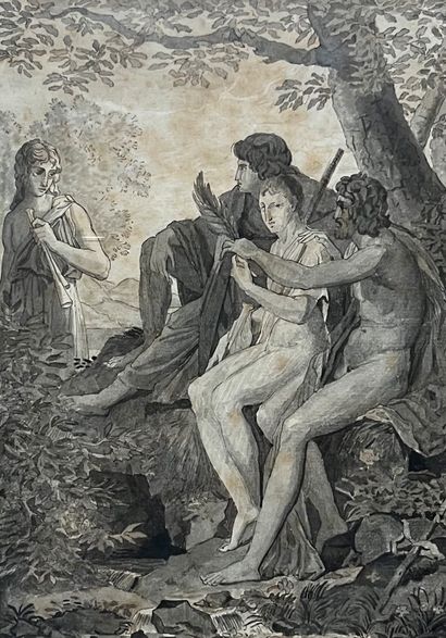 Attributed to Anne Louis GIRODET (1767-1824)
Group...