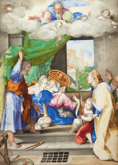 Ecole italienne de la fin du XVIème siècle,...