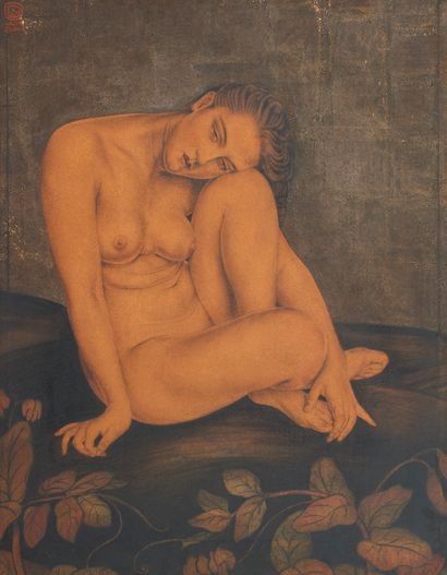 Walter SAUER (1889-1927)
Nude, pensive woman
Mixed...