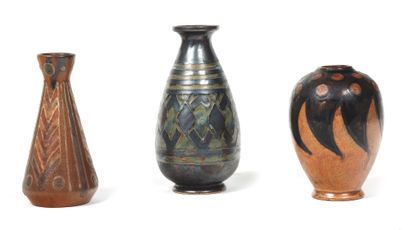 HB QUIMPER ODETTA
Set of three glazed stoneware...