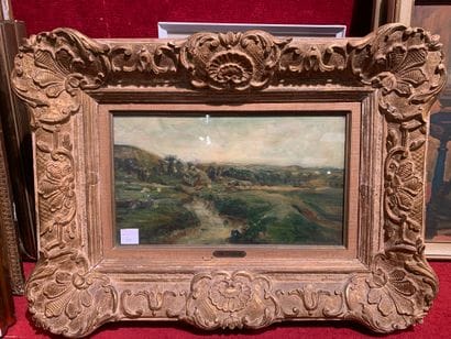 Karl DAUBIGNY (1846-1886)
Landscape with...